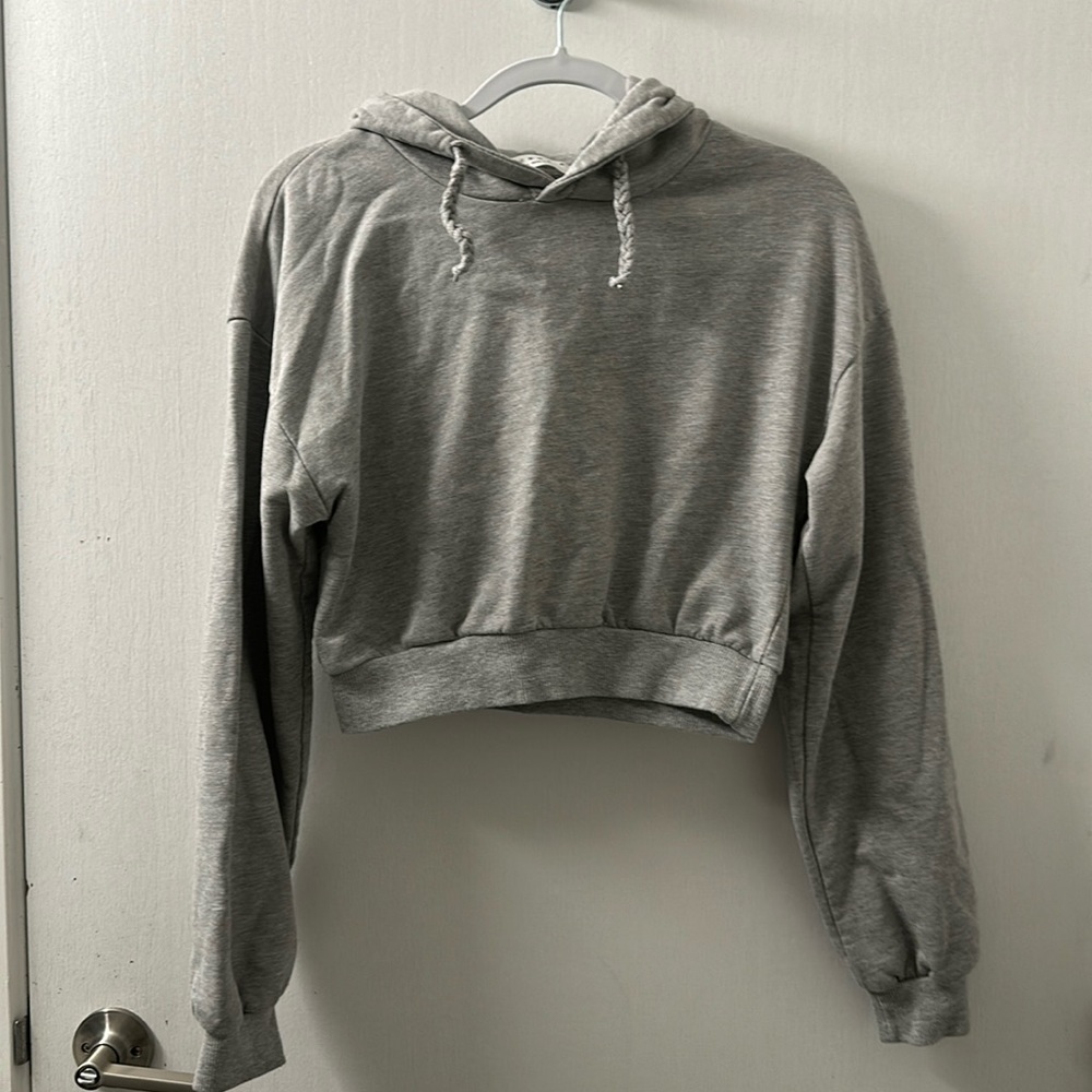 Cropped Gray Sweatshirt